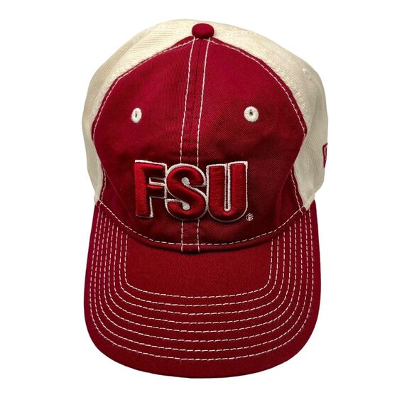 FSU Noles Florida State Seminole Adjustable Cap Garnet Cream Embroidered New Era - Picture 2 of 14